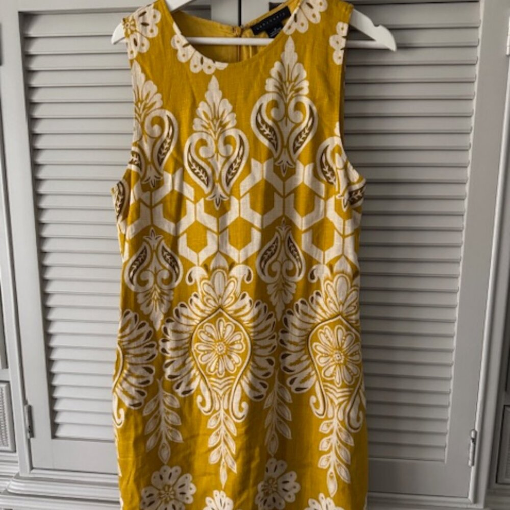 NWT Sanctuary Yellow Pattern Shift Dress Size M